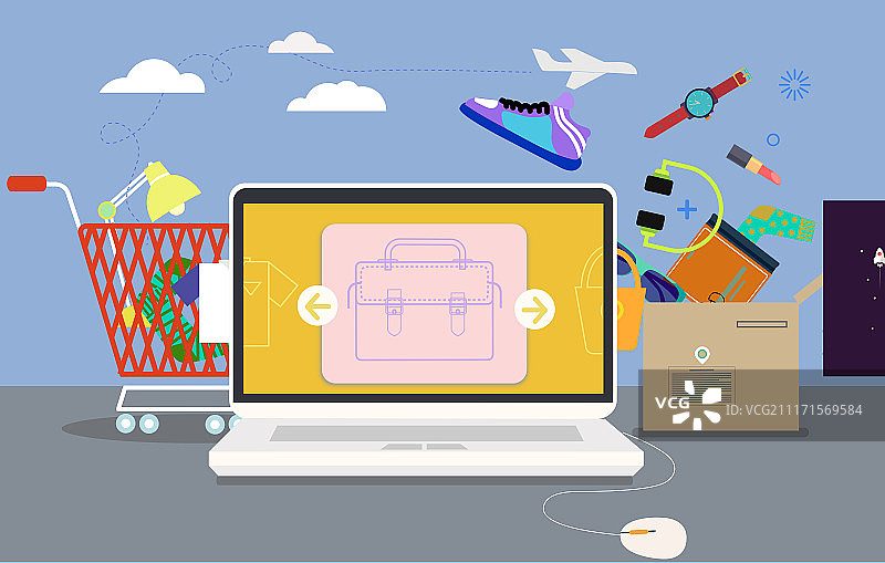 网上购物图片素材