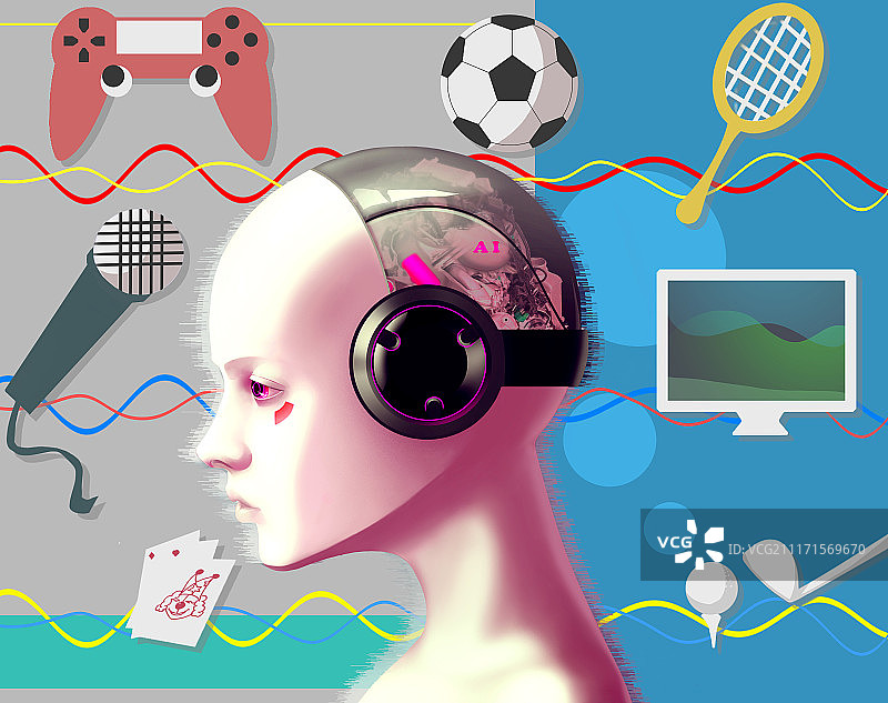 机器人插画图片素材