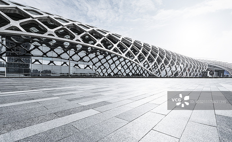 设计感建筑及路面图片素材