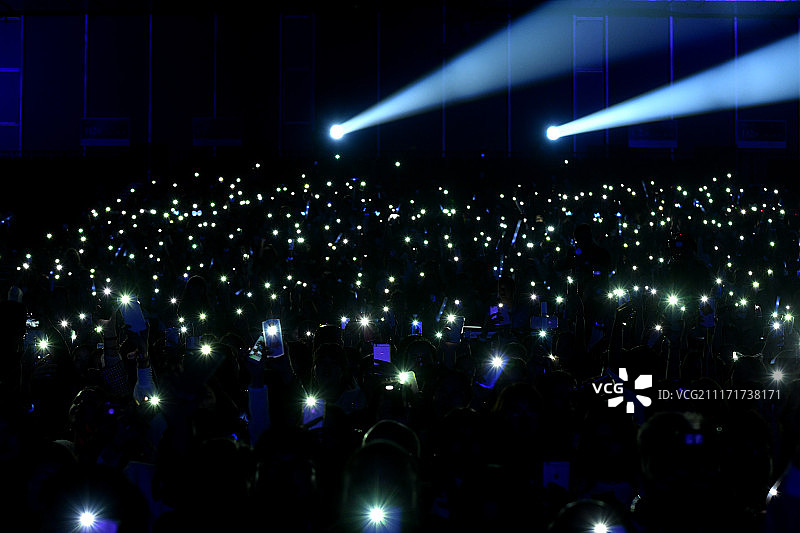 演唱会手机荧光图片素材