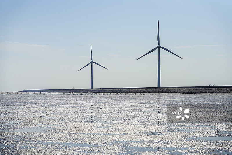 江苏省启东风能风车图片素材