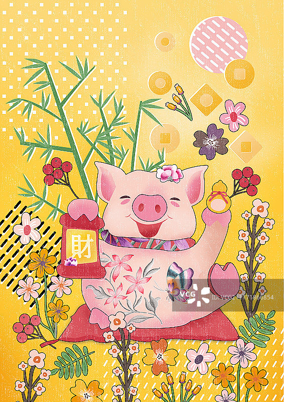 招财猪-恭喜发财图片素材