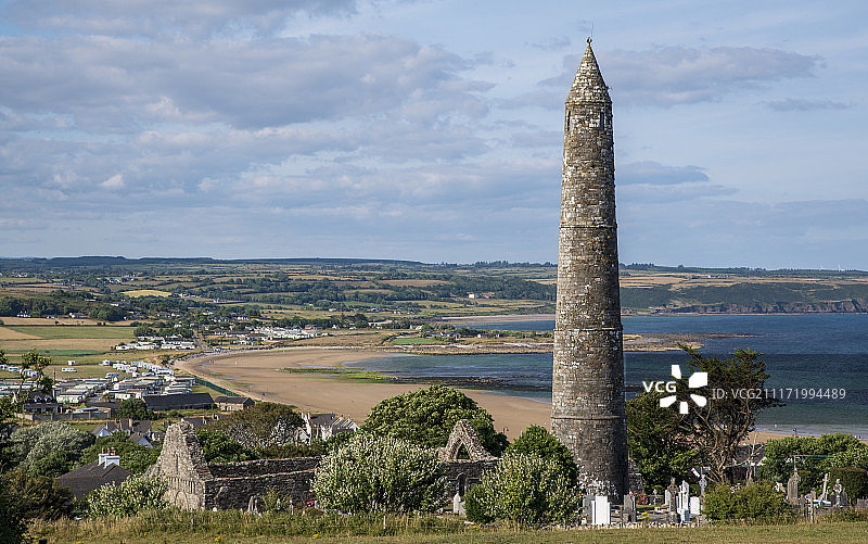 沃特福德郡阿德莫尔的圆形塔楼图片素材