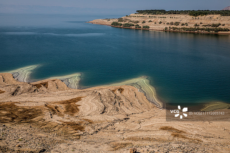 死海分层图片素材