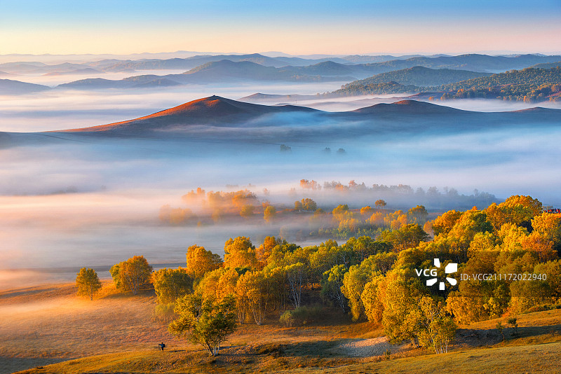 内蒙坝上 乌兰布统 秋天风景图片素材
