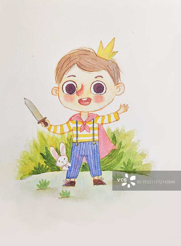 男孩手拿匕首图片素材