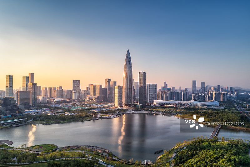 深圳湾CBD图片素材