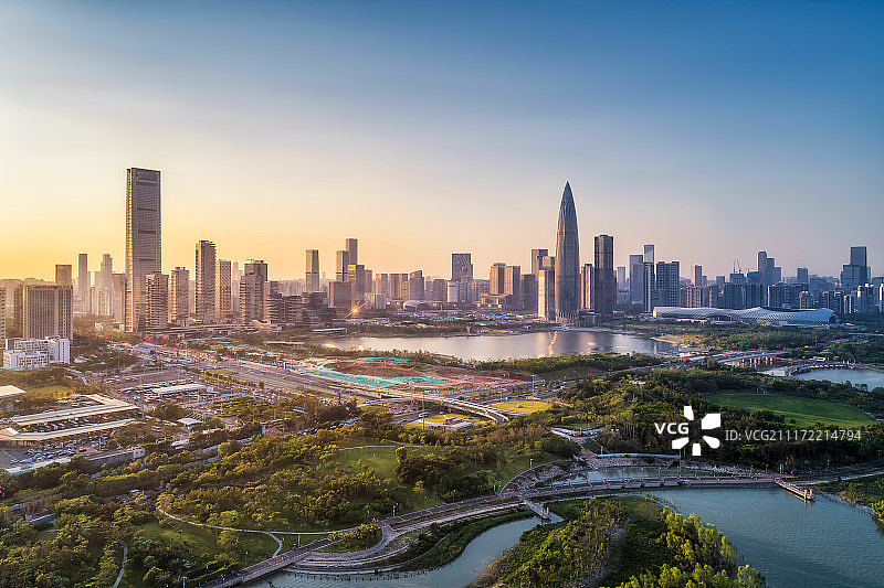 深圳湾CBD图片素材