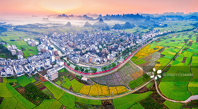湖南省永州市下灌古村落图片素材