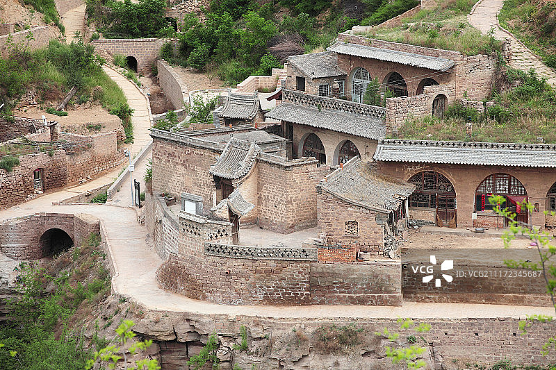 山西省临县李家山古村图片素材