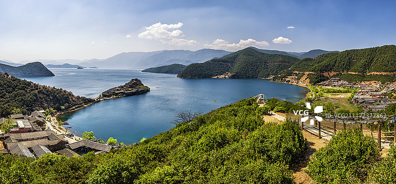 泸沽湖风光图片素材