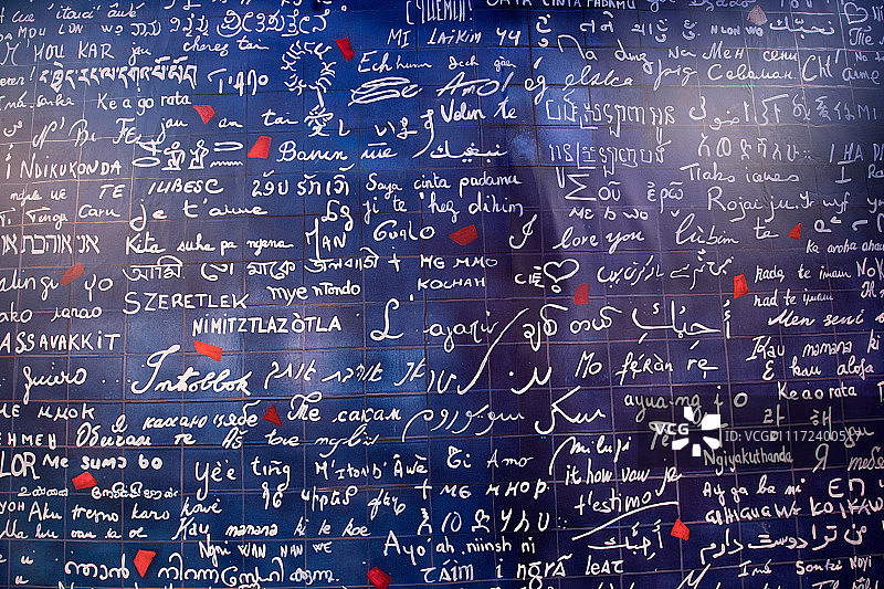 蒙马特爱墙涂鸦图片素材