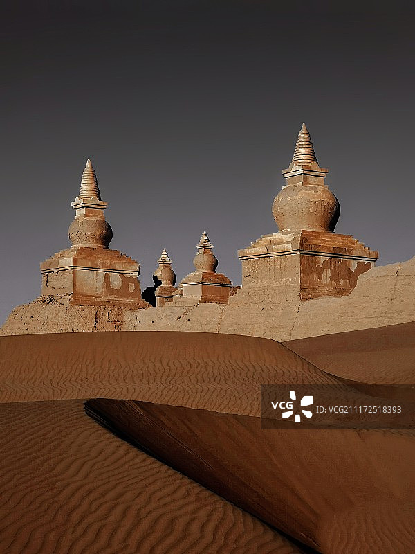 阿拉善沙漠风景图片素材