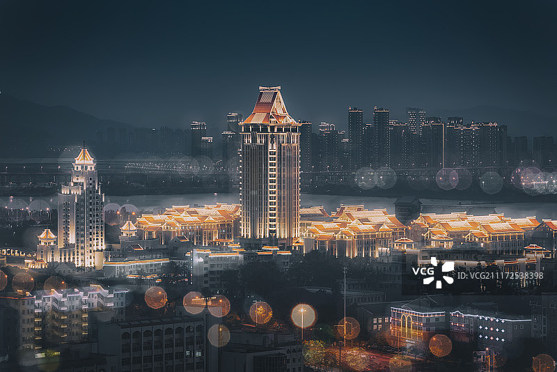 城市夜景图片素材