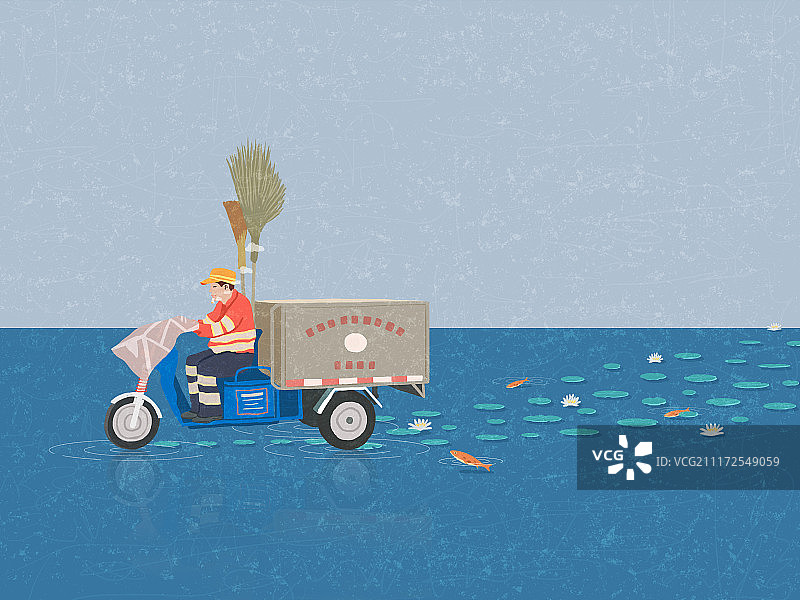 环保人员清洁工图片素材