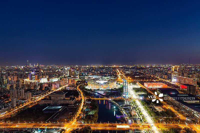 鸟瞰鸟巢图片素材