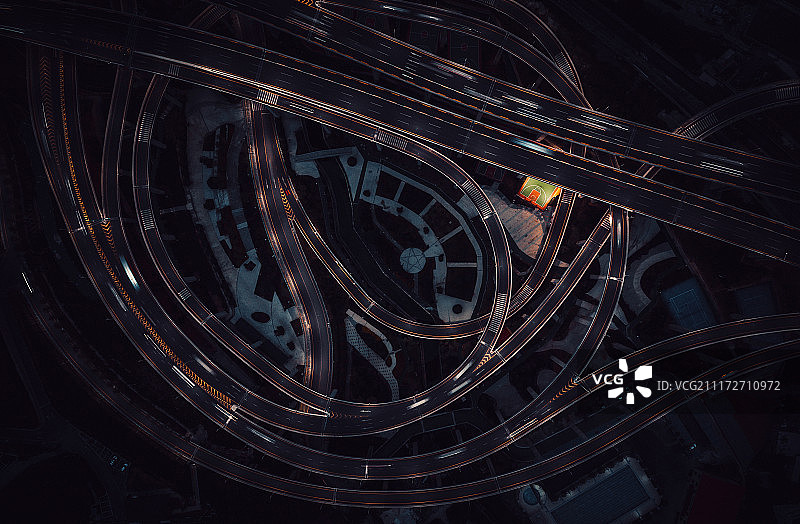 如迷宫般的贵阳立交桥图片素材