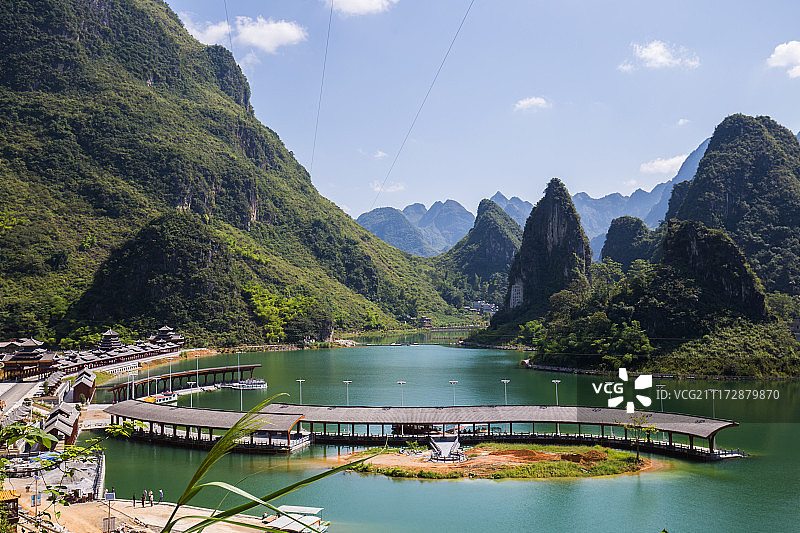 百色凌云浩坤湖图片素材