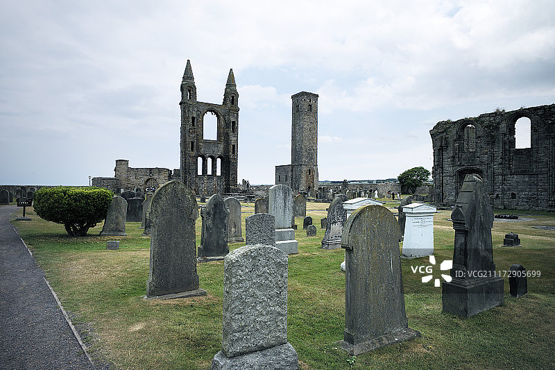 苏格兰圣安德鲁斯大教堂图片素材