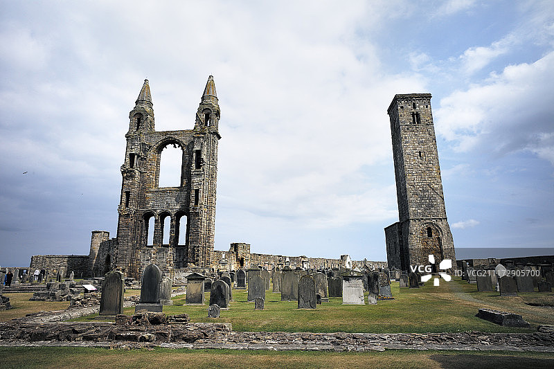苏格兰圣安德鲁斯大教堂图片素材