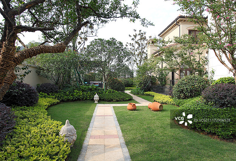 别墅花园图片素材