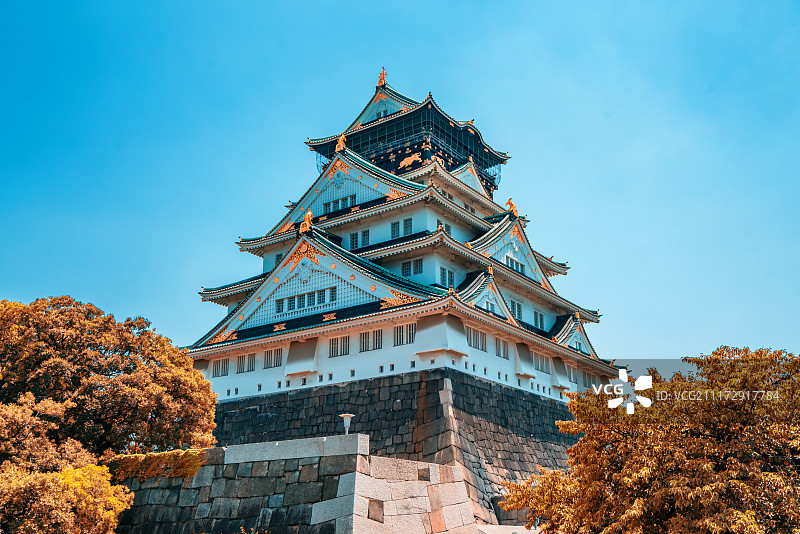 日本大阪城公园天守阁图片素材