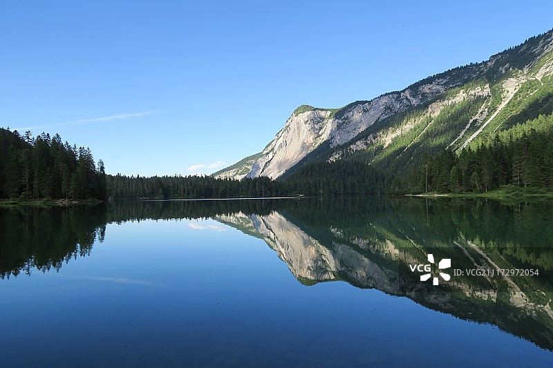 意大利阿尔卑斯山托韦尔湖图片素材