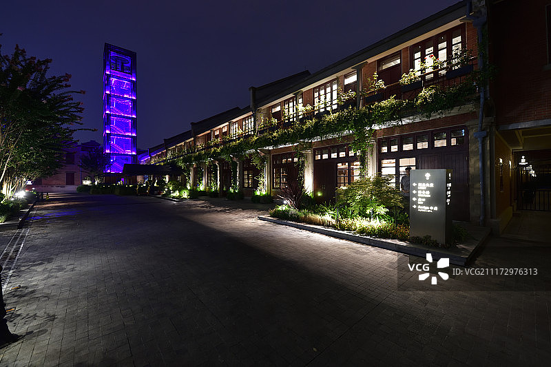 建业里夜景图片素材