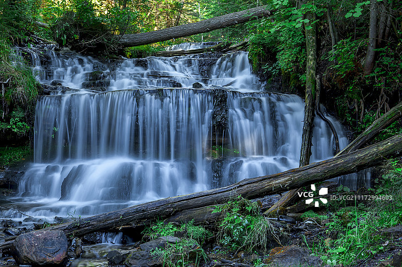 瀑布景观图片素材