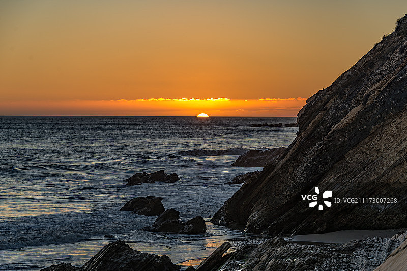 日落海滨图片素材