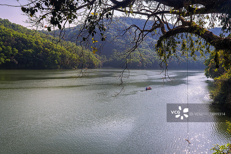 宁静的湖畔图片素材