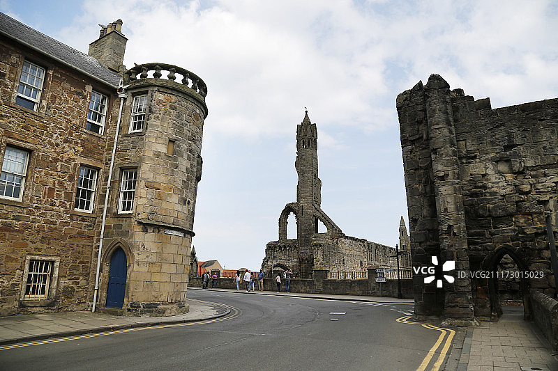 欧洲名镇圣安德鲁斯图片素材