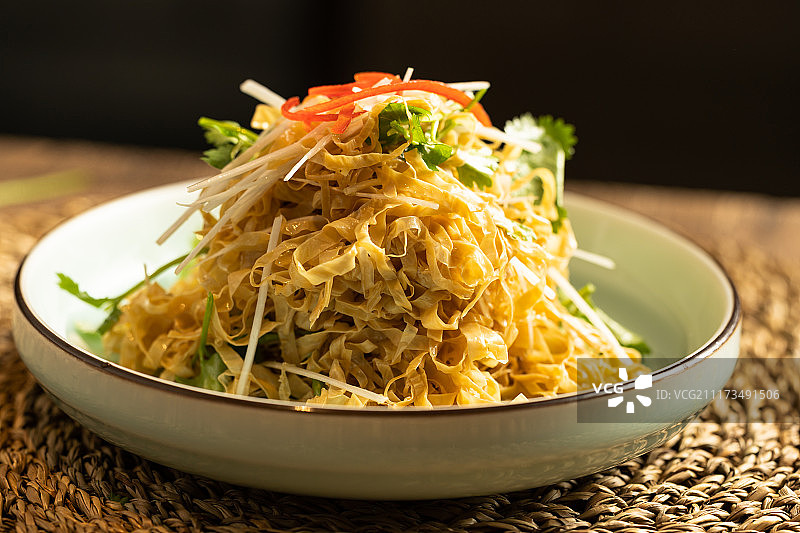 凉拌豆腐丝图片素材