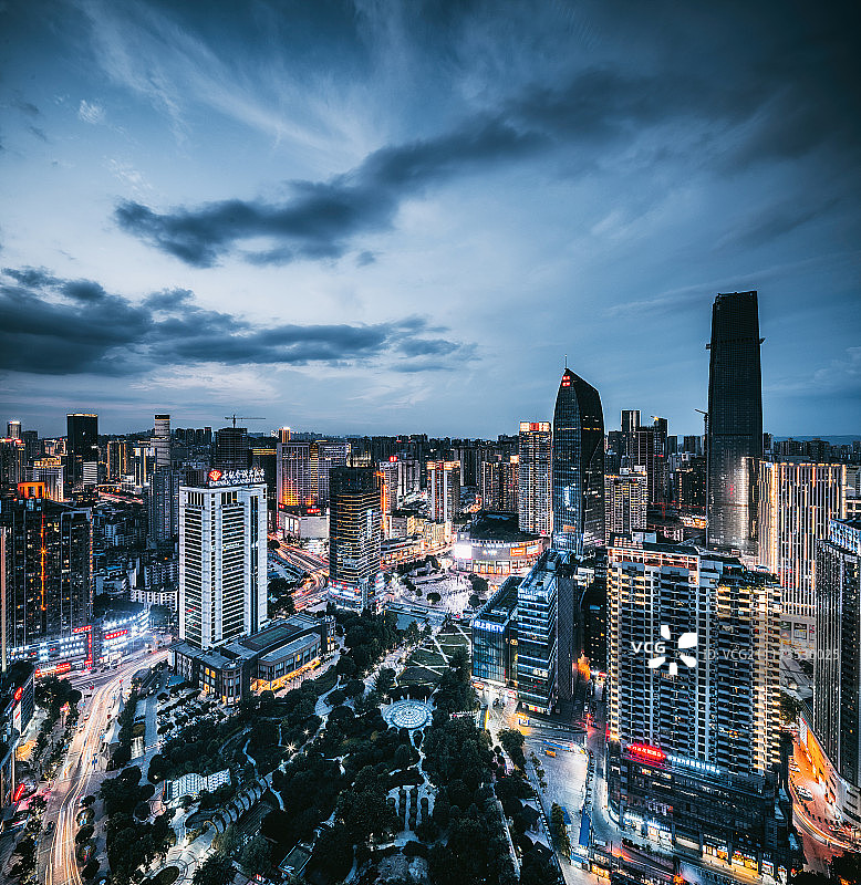 观音桥的日与夜图片素材