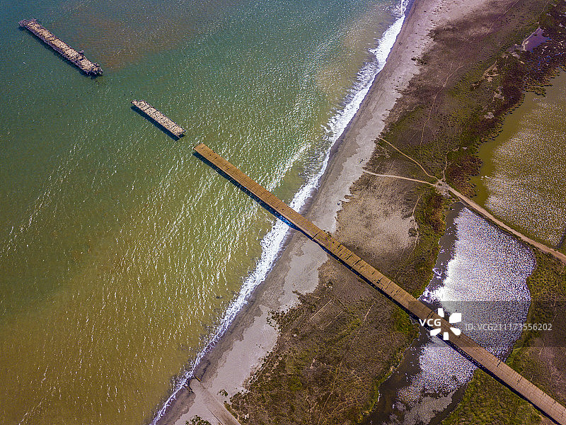 鸟瞰皮斯科断桥图片素材