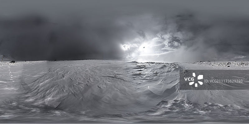 白雪皑皑的荒凉乡村图片素材