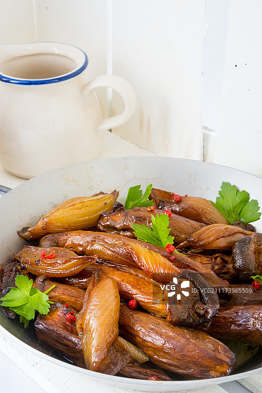 烤杏鲍菇图片素材