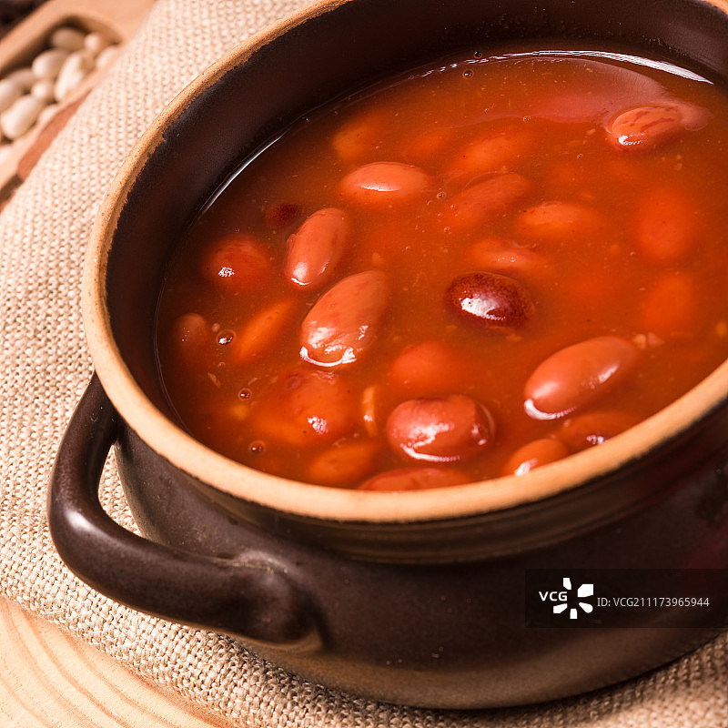 香辣番茄酱豆图片素材