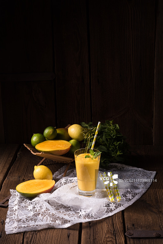 芒果冰沙图片素材