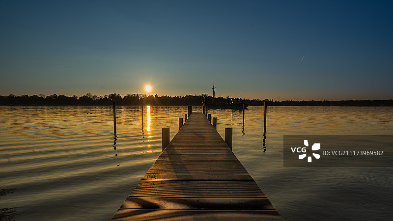 柏林日落图片素材