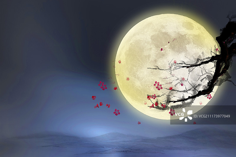 中秋節賞月图片素材