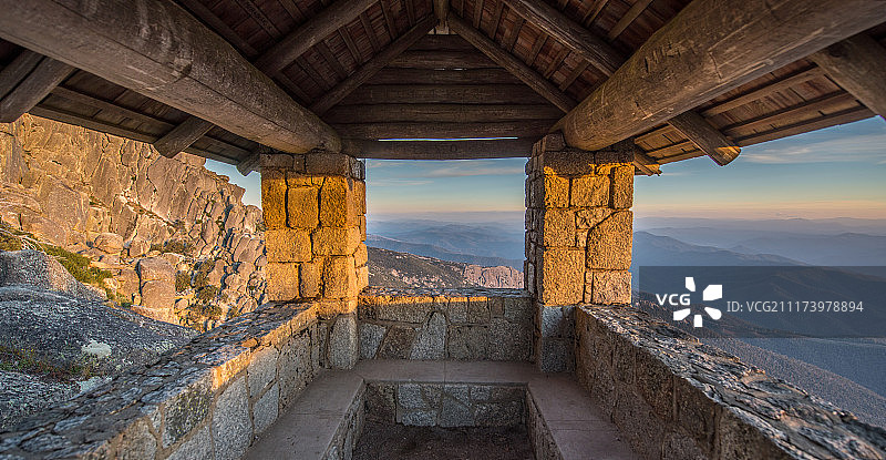 布法罗山日落图片素材