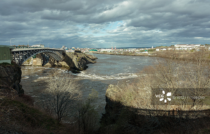 圣约翰，逆转瀑布图片素材