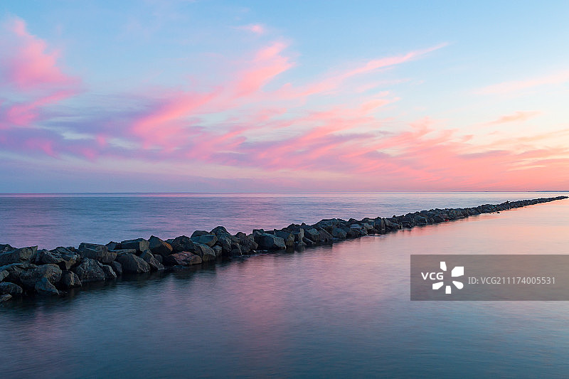 夜幕渐逝图片素材