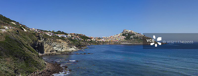 卡斯特尔萨多的全景图片素材