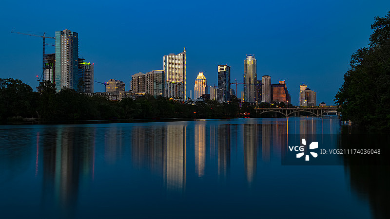 黄昏下的德克萨斯州奥斯汀图片素材