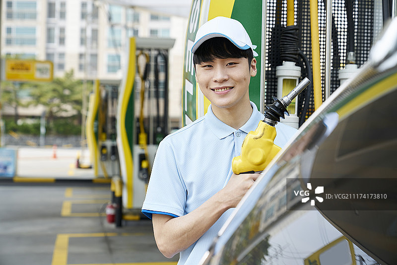 加油站兼职工作图片素材