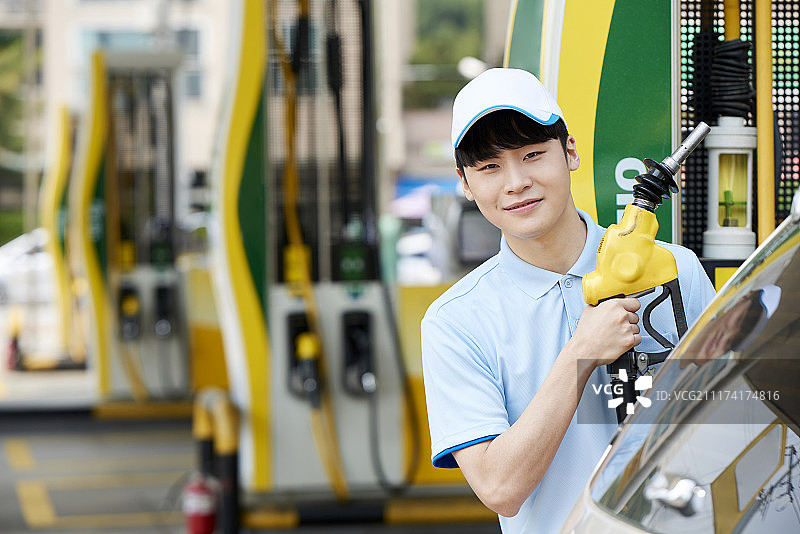 加油站兼职工作图片素材