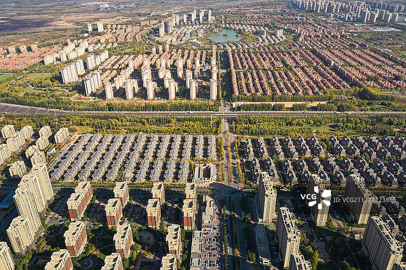 住宅区航拍图片素材