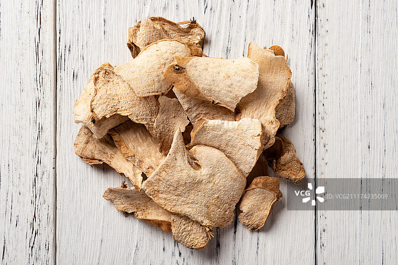 影棚拍摄中药棉萆薢垂直角度特写图片素材